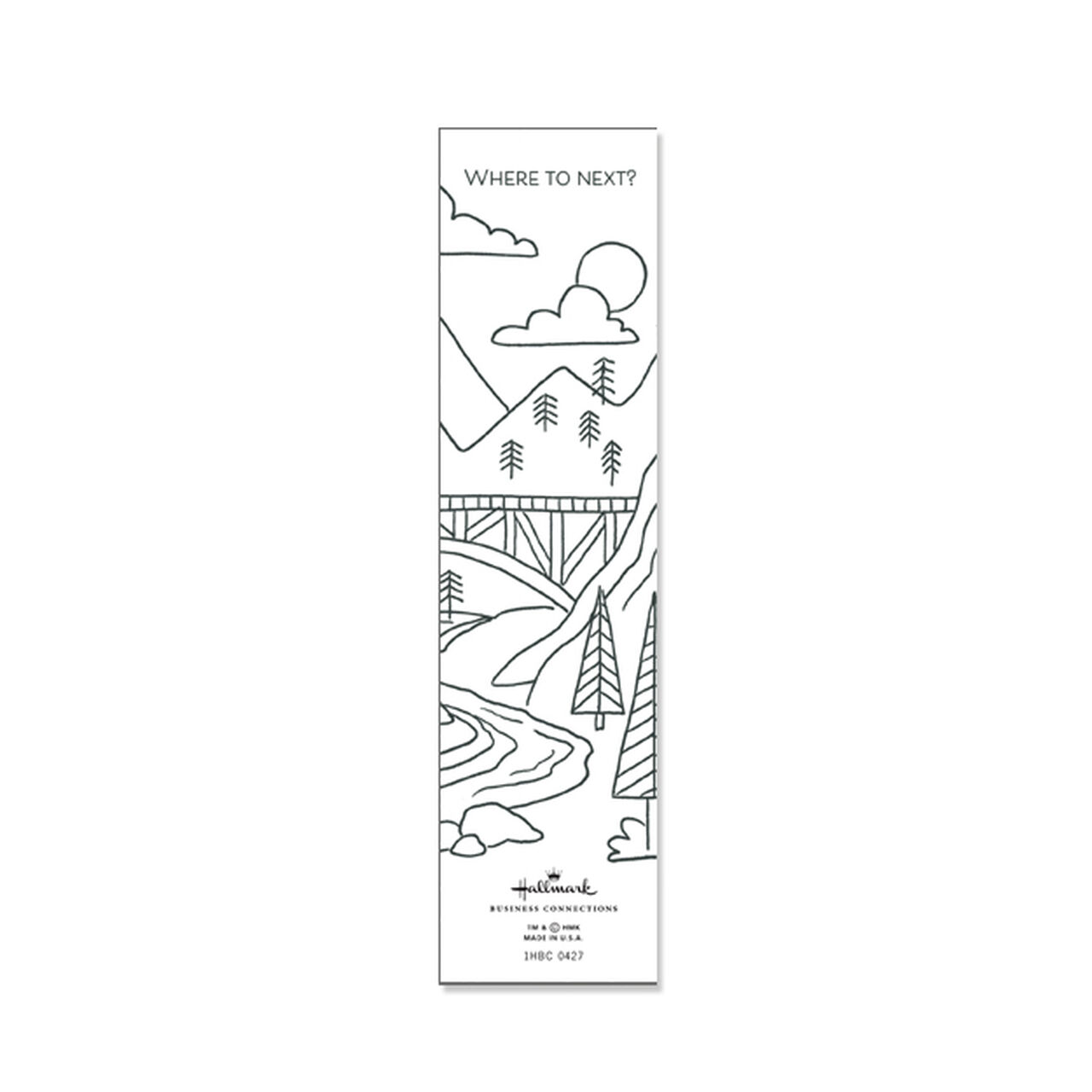 Where To Next Mountains Bookmark image number 1