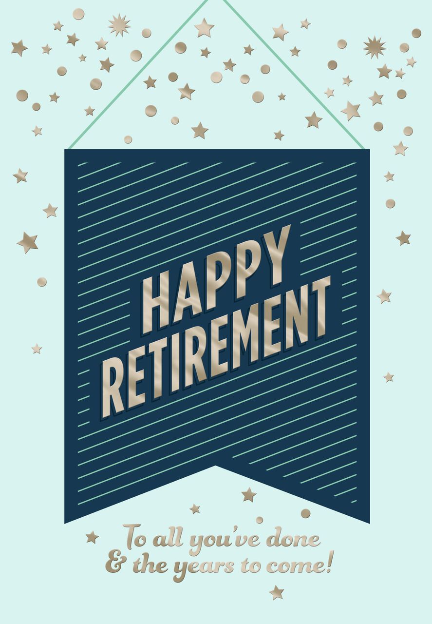 Celebration Banner Retirement Card