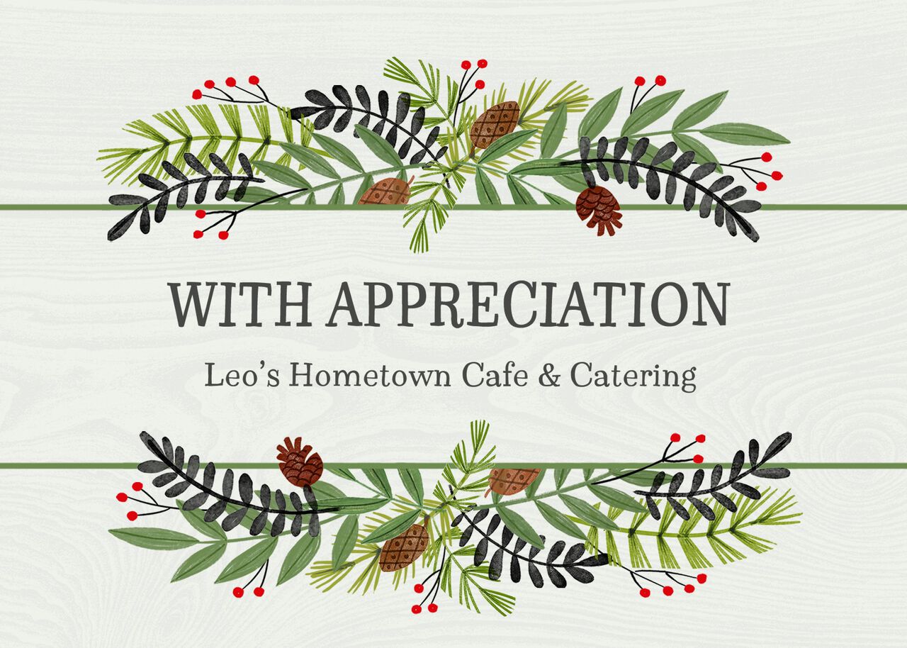 Bountiful Foliage Customizable Holiday Card