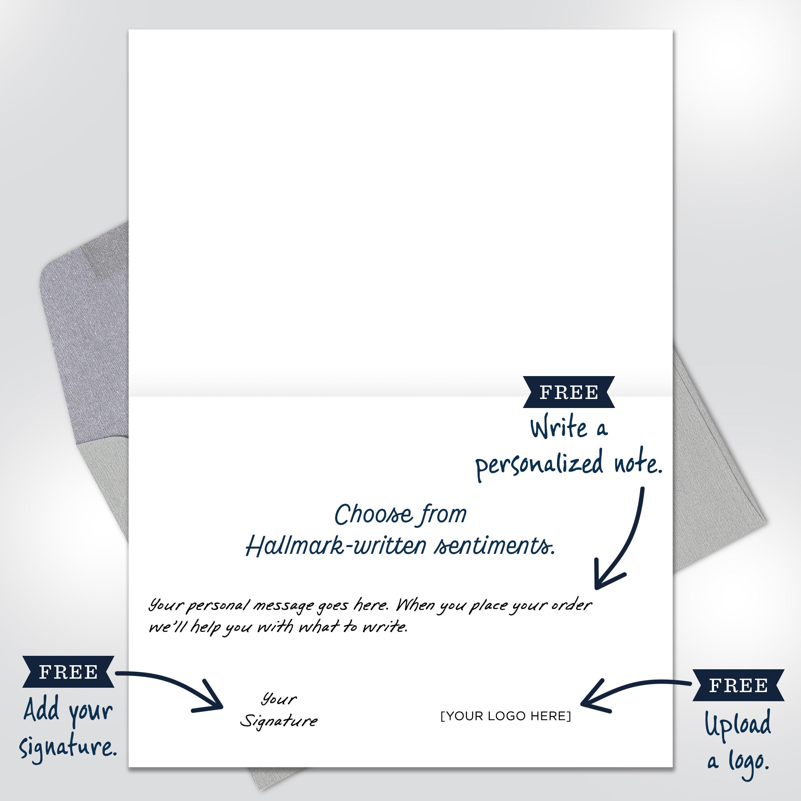 Lettering & Holly Happy Holidays Cards | Hallmark Business