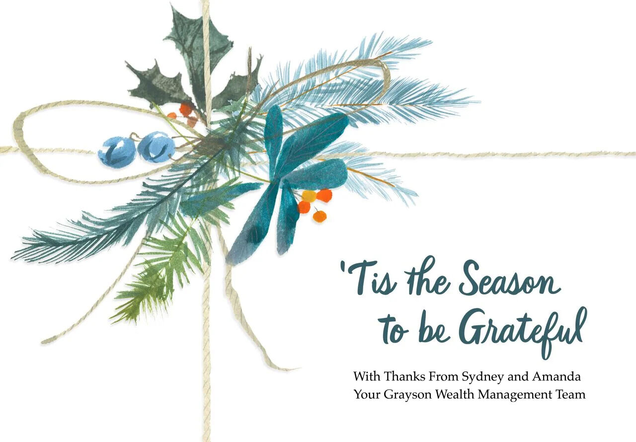 Season to Be Grateful Customizable Cover Holiday Cards