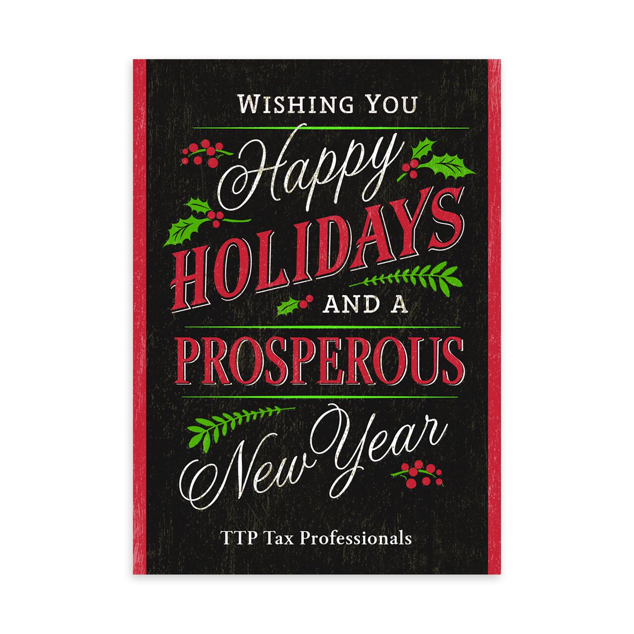 Happy Holidays, Prosperous New Year Customizable Card image number 0