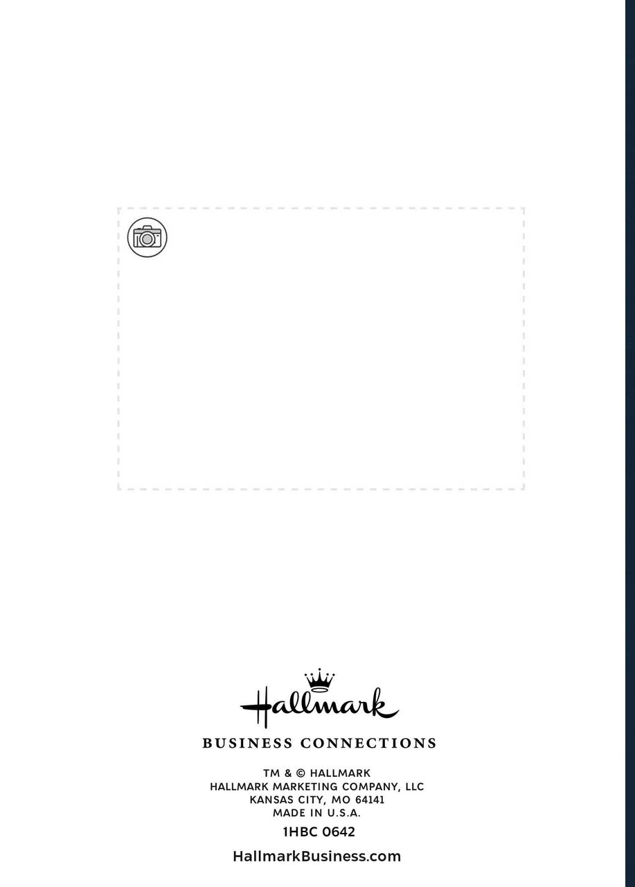 Professional Thanks Holiday Customizable Card