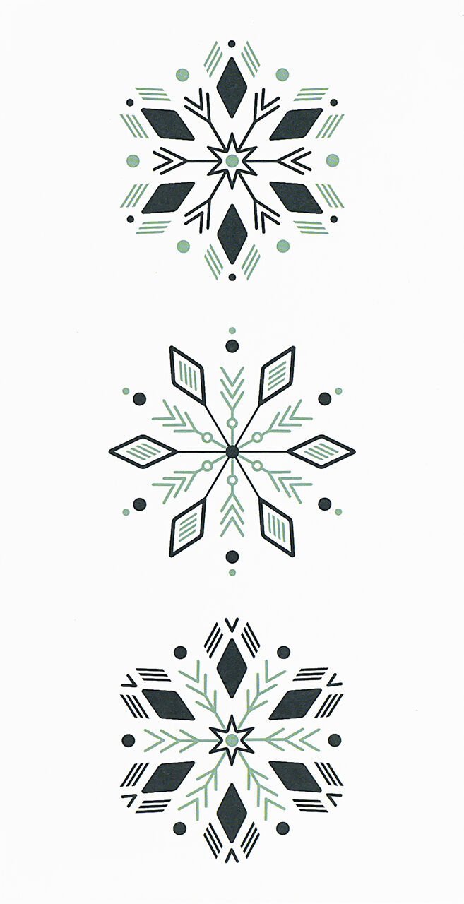 Snowflake Trio Holiday Card
