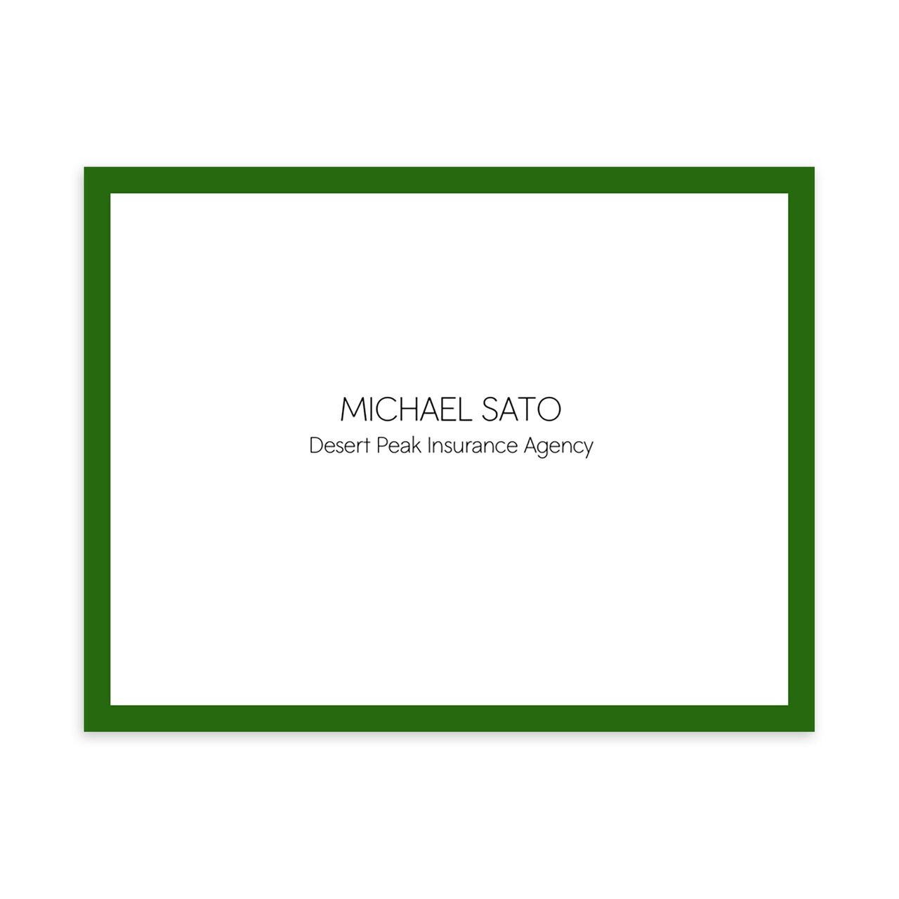 Bold Border Customizable Notecard image number 0
