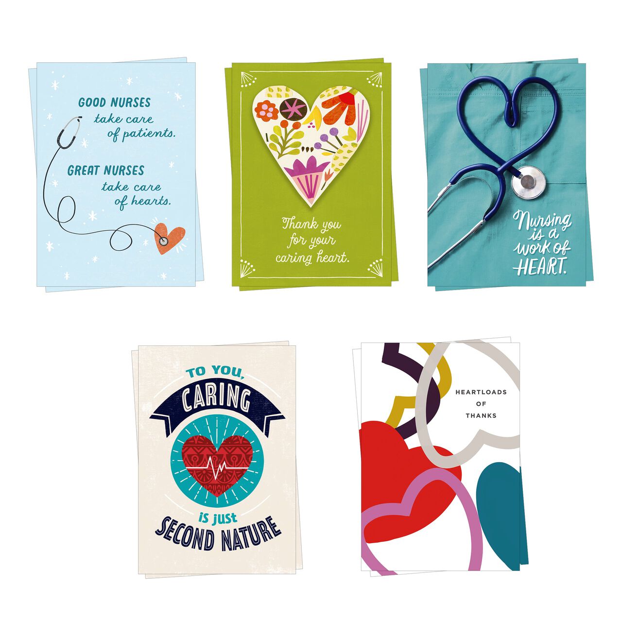 Hallmark Business 10 Pack Bulk Nurses Day & Appreciation Assorted Cards (Heart of Healthcare) image number 0