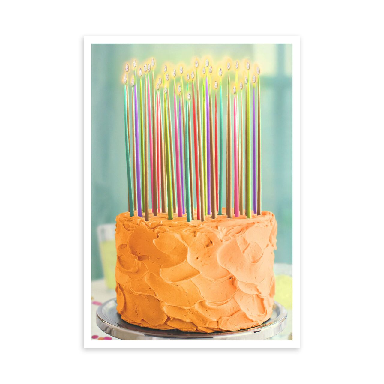 Colorful Cake & Candles Birthday Card image number 0