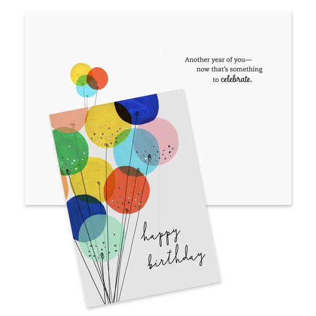 Balloon Bouquet Assorted Birthday Cards 10 Pack