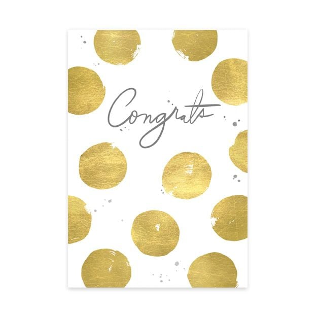Polka Dots Congratulations Card