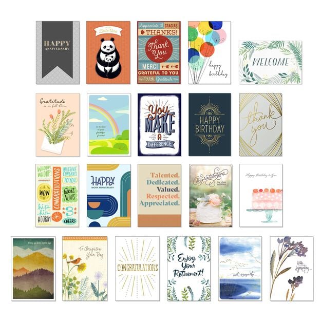 Starter Kit Assorted Greeting Cards 50 Pack