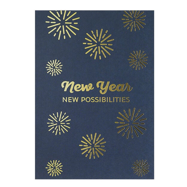 Shining Possibilities Happy New Year Card