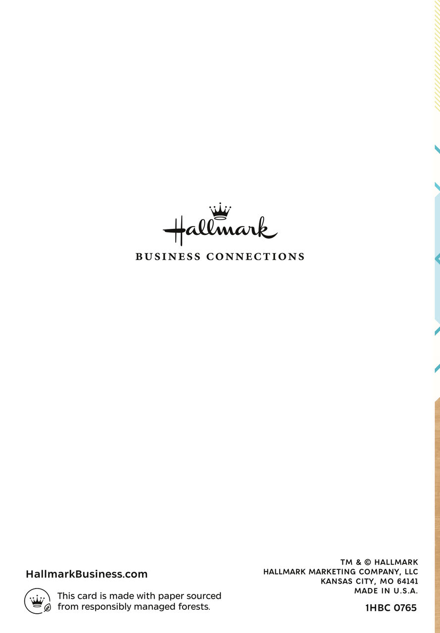 Geometric Pattern Elevated Welcome Card