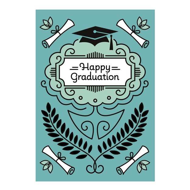 Diploma Illustration Graduation Card