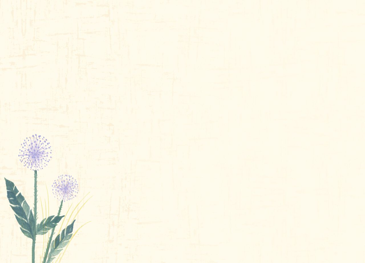 Bird & Flowers Caring Thoughts Card
