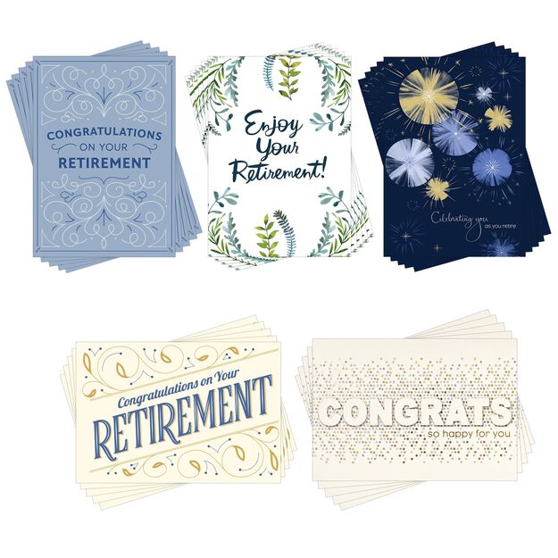 Assorted Retirement Cards 25 Pack
