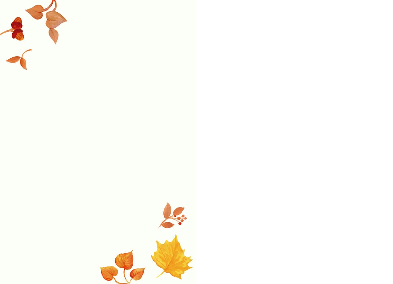 Autumn Leaves Thanksgiving Card