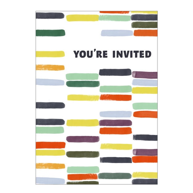 You're Invited Colorful Invitation Card