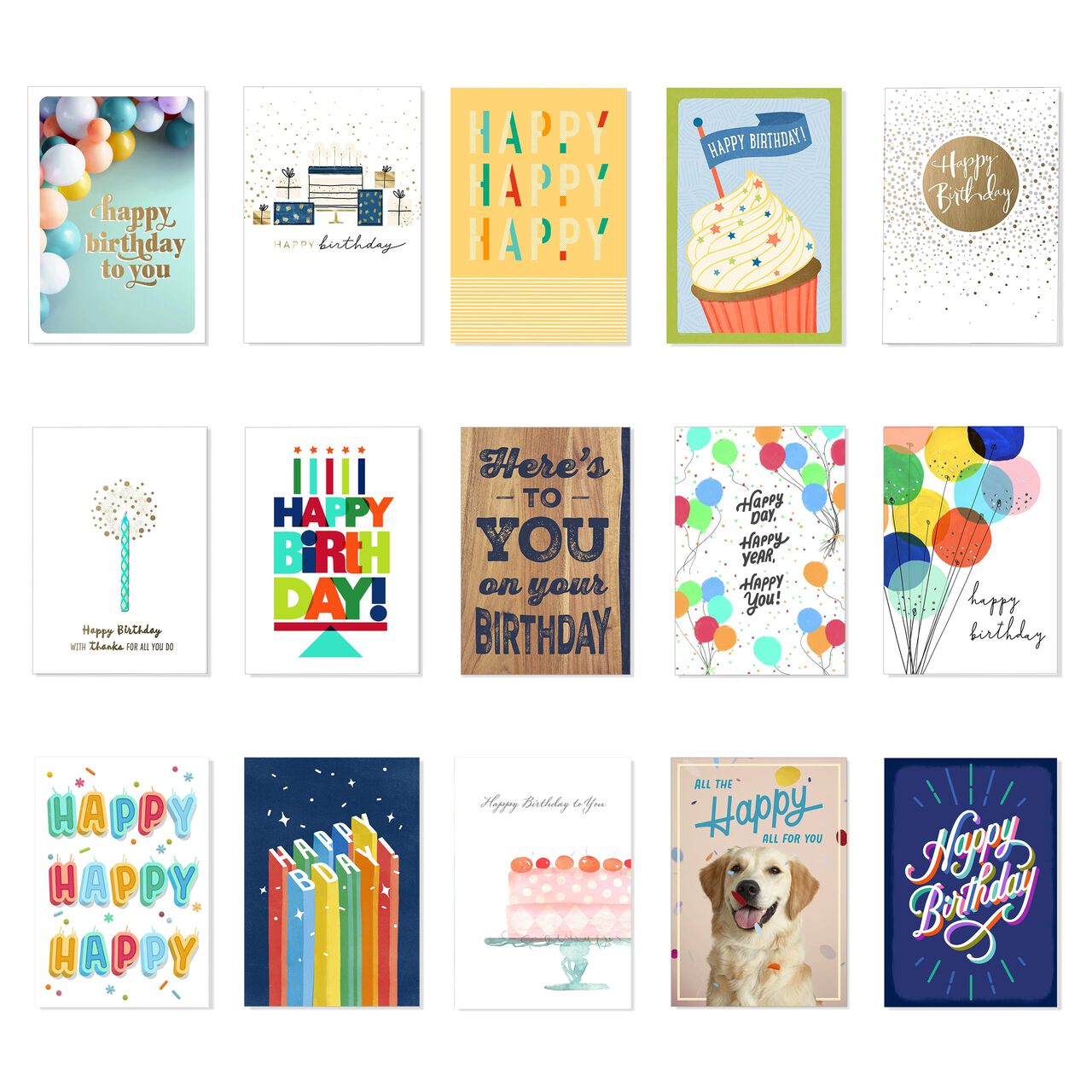 Classic & Casual Assorted Birthday Cards 75 Pack image number 0