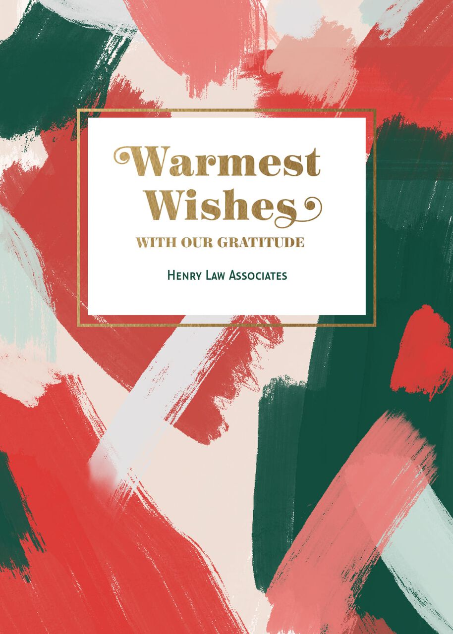 Warmest Wishes Holiday Customizable Cards