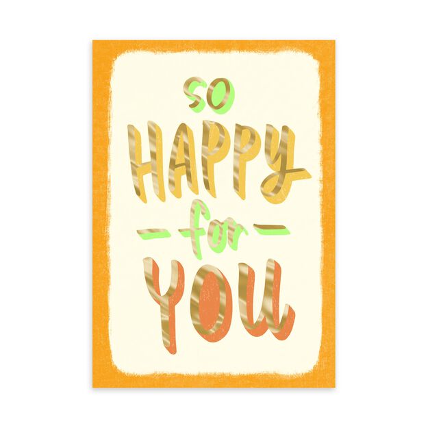 So Happy for You New Home Card