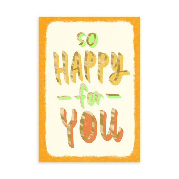 So Happy for You Congratulations Card