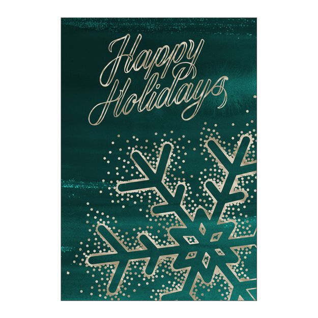 Shining Snowflake Happy Holidays Cards