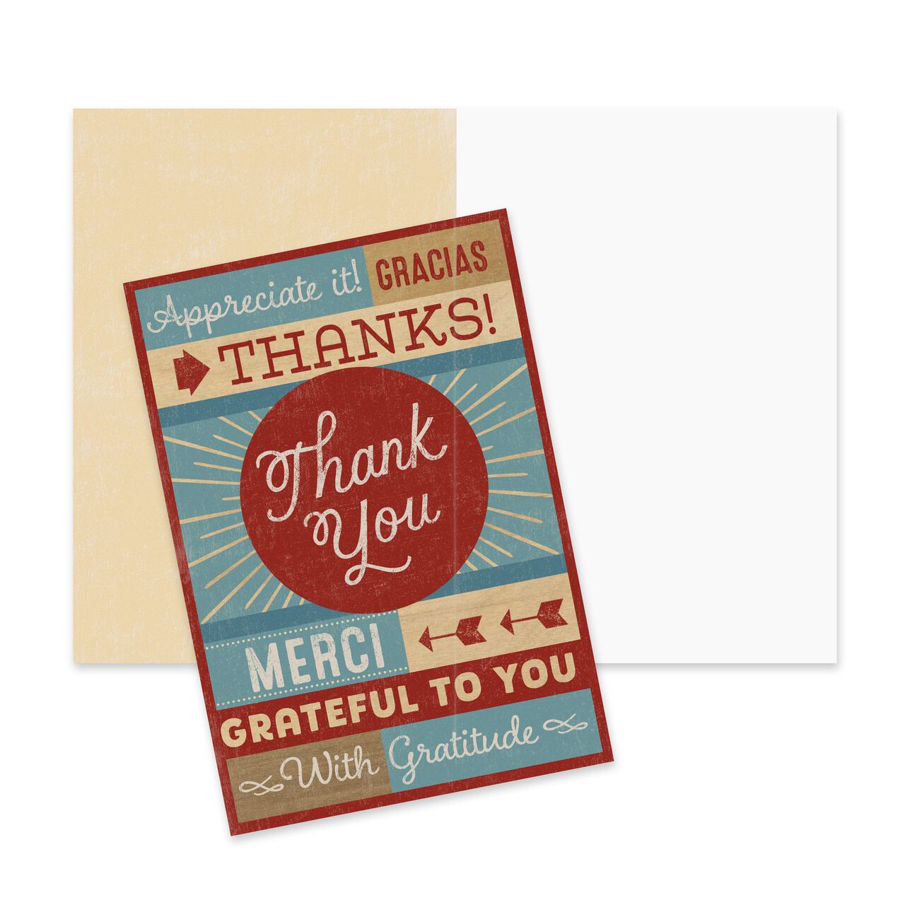 10 Assorted Thank You Note Cards Pack - Words of Appreciation