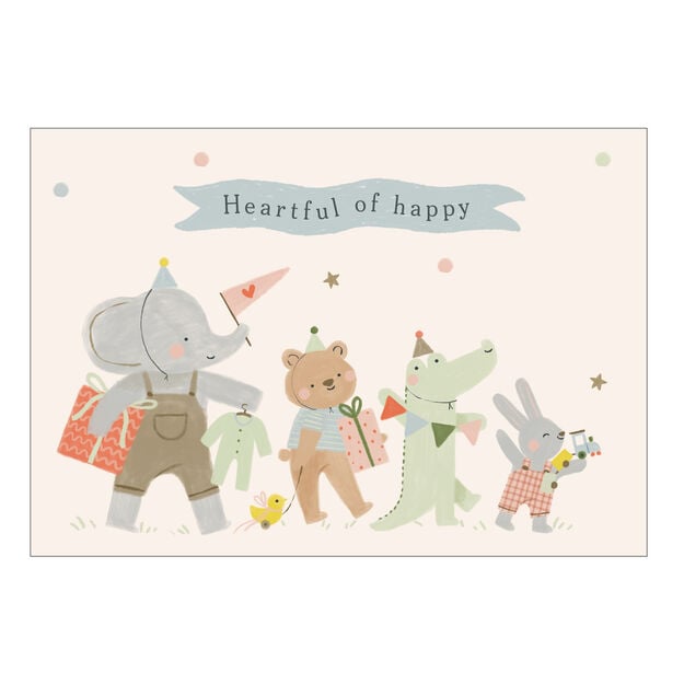 Heartful of Happy Baby Card
