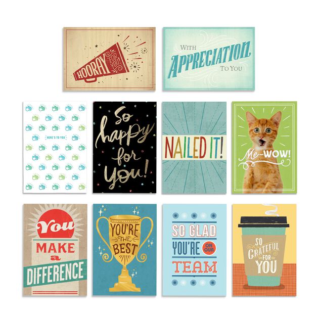Star Qualities Assorted Employee Appreciation Cards 150 Pack
