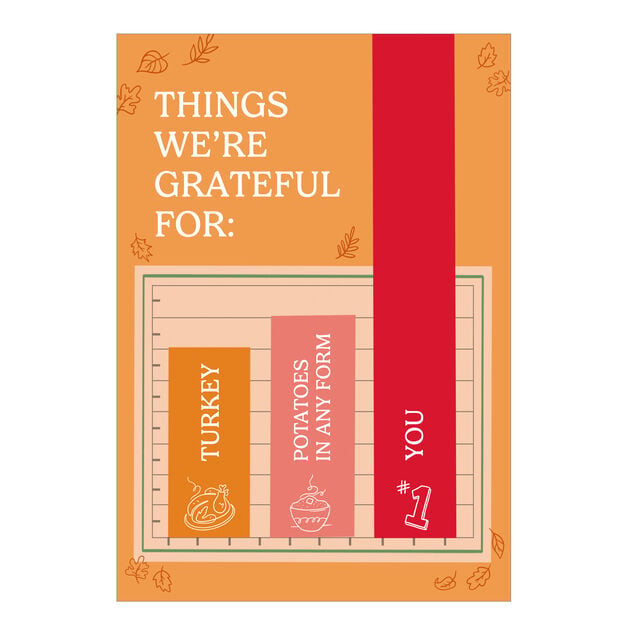 Grateful for You Thanksgiving Humor Card