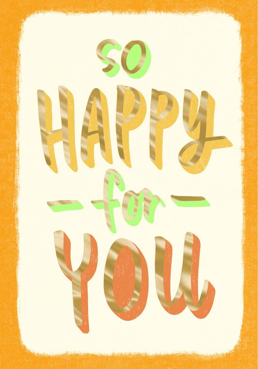 So Happy for You New Home Card