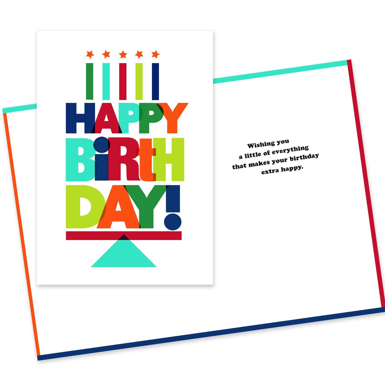 Happy Birthday Letter Cake Birthday Card image number 1