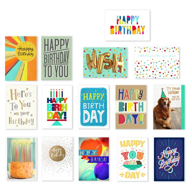 Assorted Value Birthday Cards 150 Pack