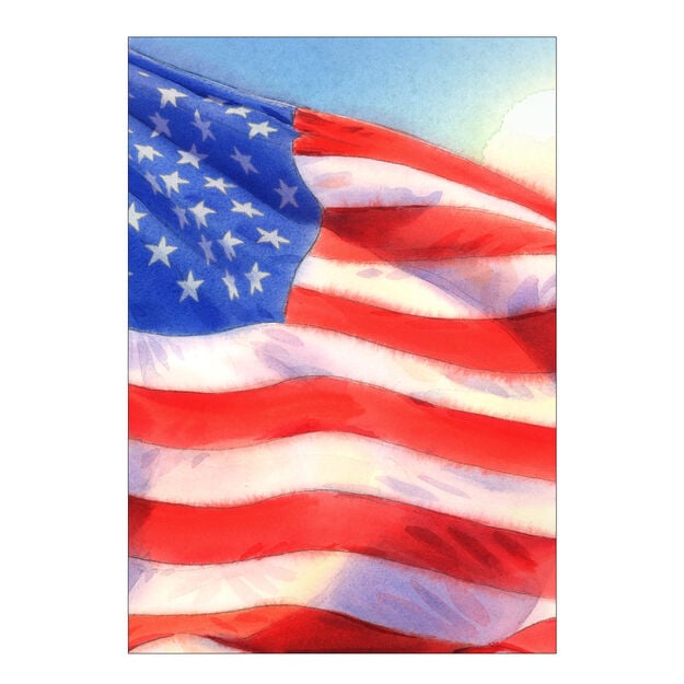 Bright Flag Military Appreciation Card