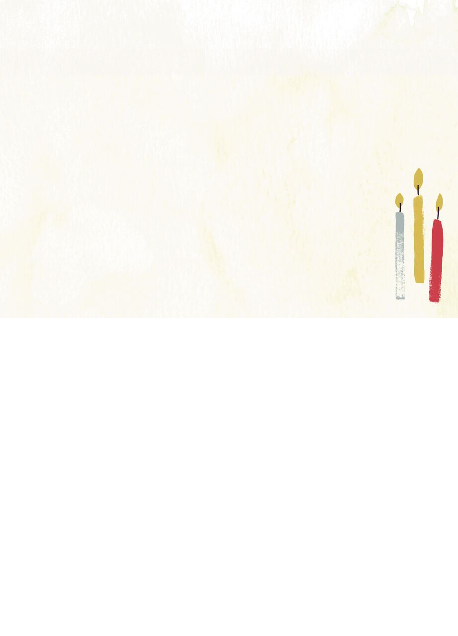 Stamped Candles Birthday Card