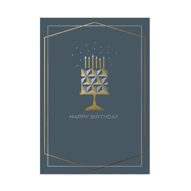 Premium Cake and Candles Birthday Card