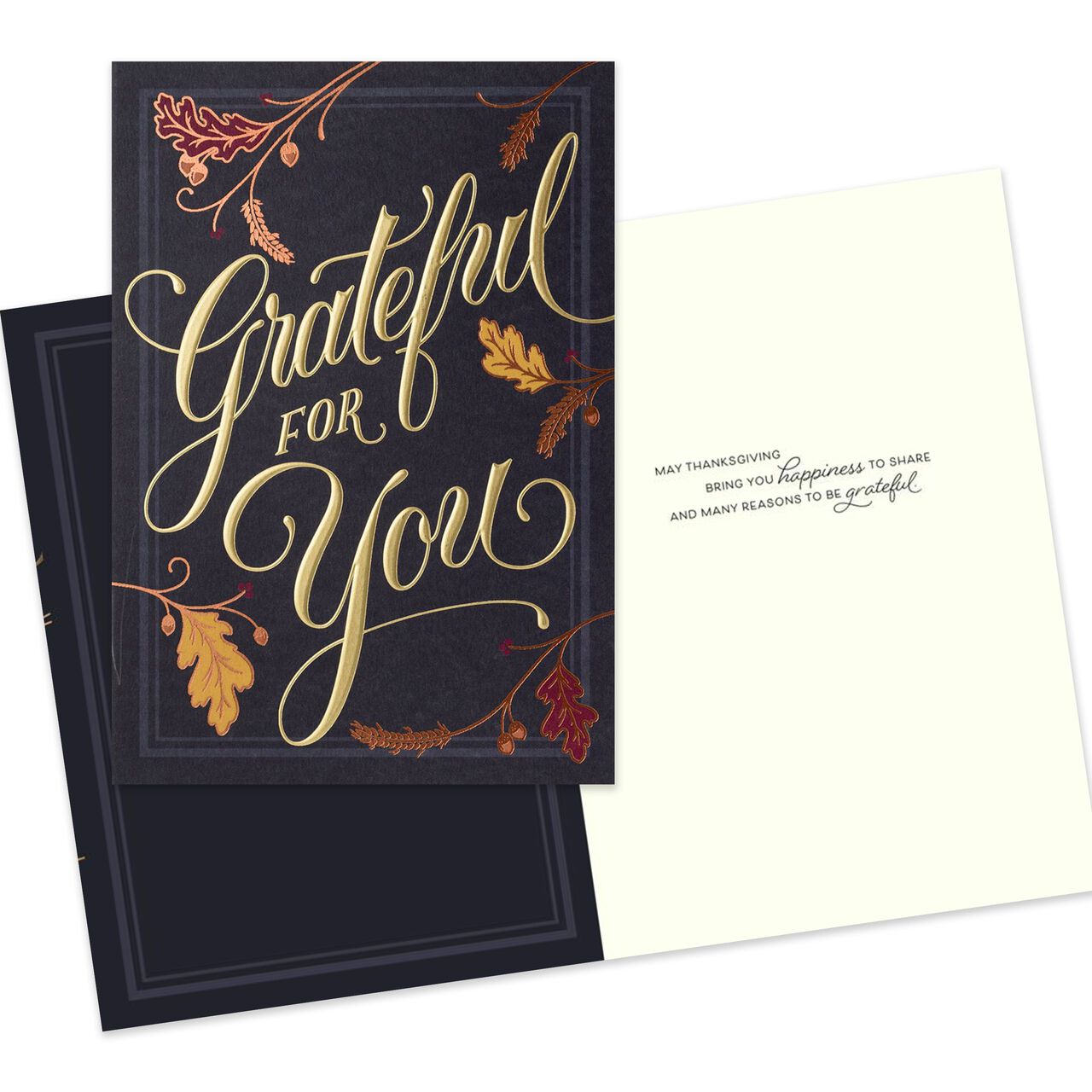 Grateful for You Premium Thanksgiving Card image number 1