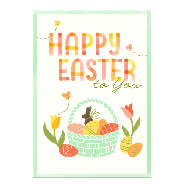 Egg Basket Easter Card