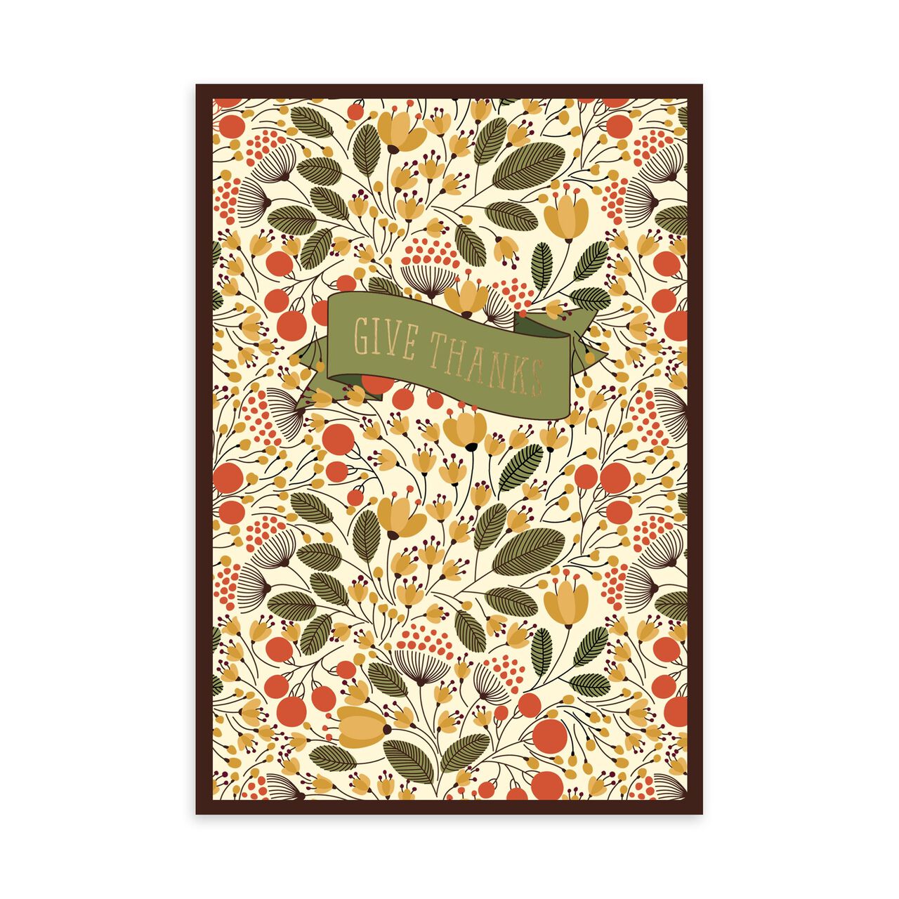 Fall Botanicals Thanksgiving Card image number 0
