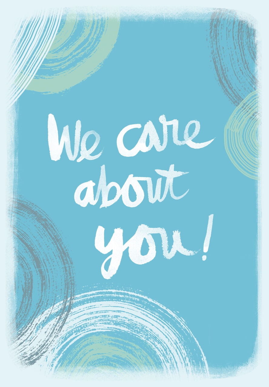 Blue Circles Apology Card