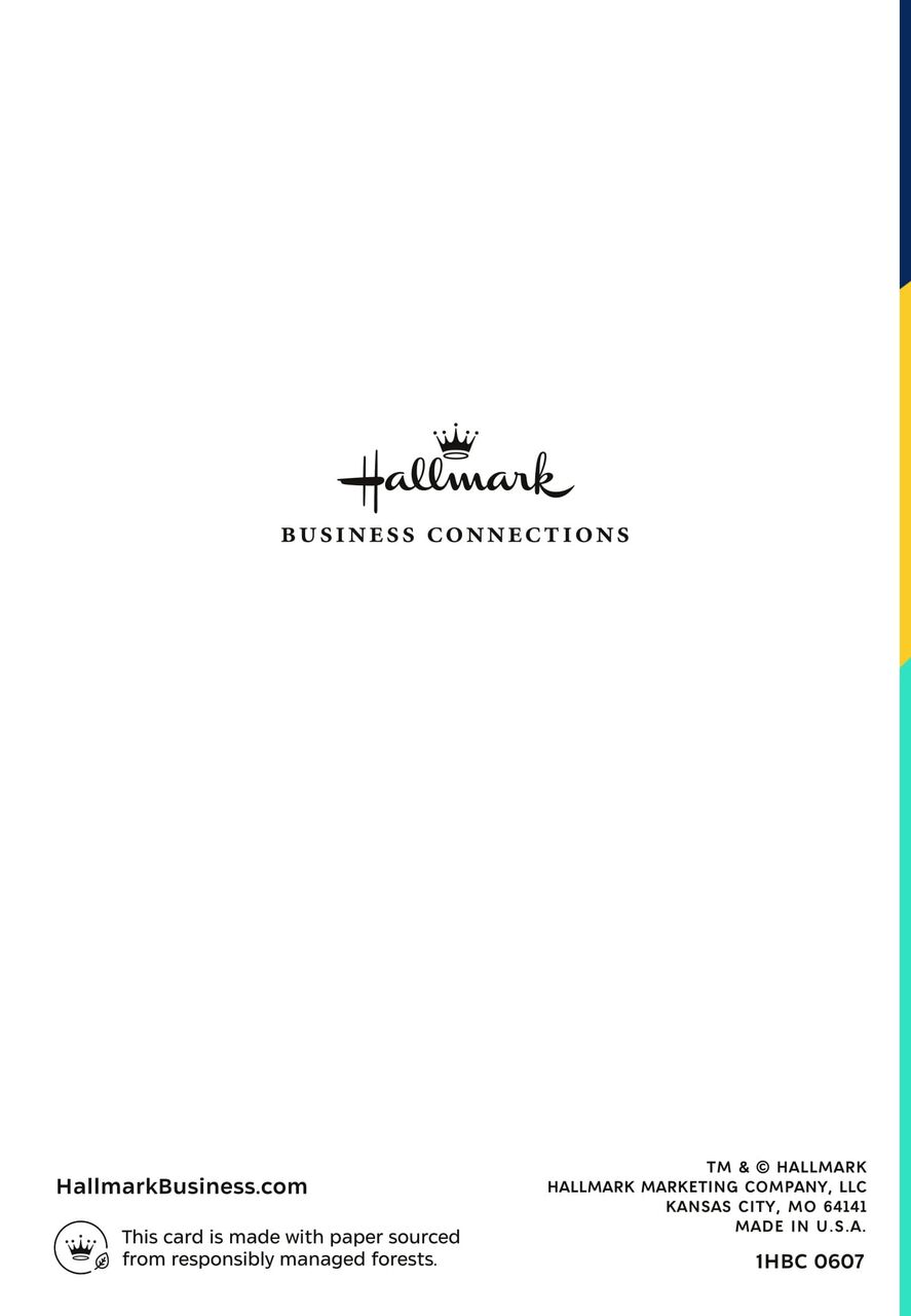 Colorful Word Shadows Appreciation Card