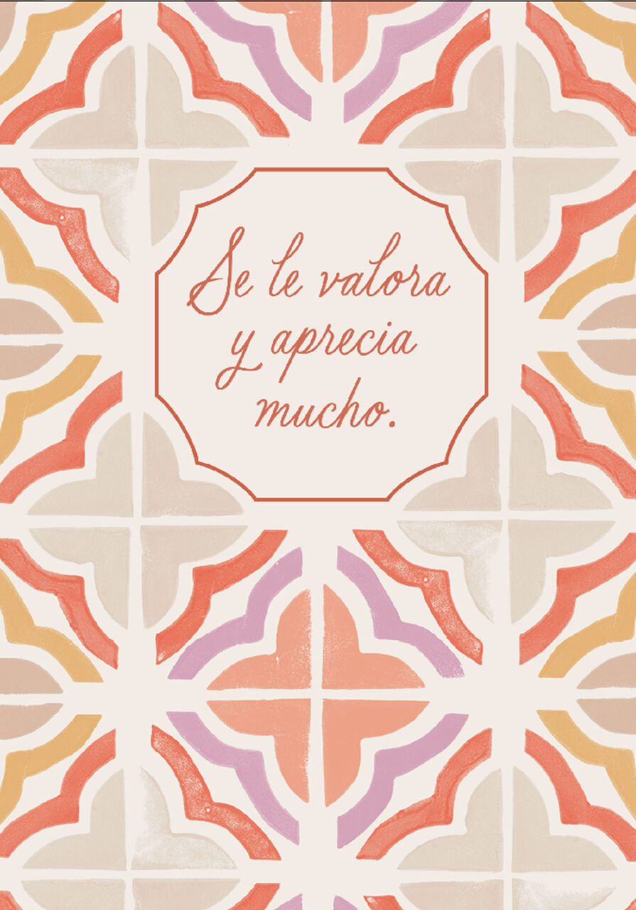 Valued & Appreciated Spanish Apology Card