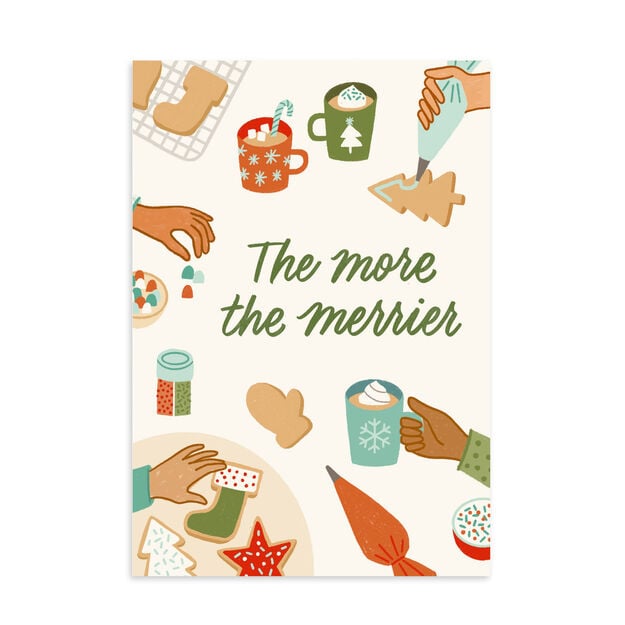 More the Merrier Multicultural Holiday Card