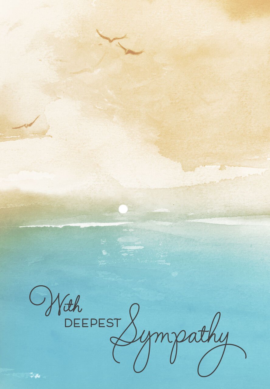 Waterscape Sympathy Card