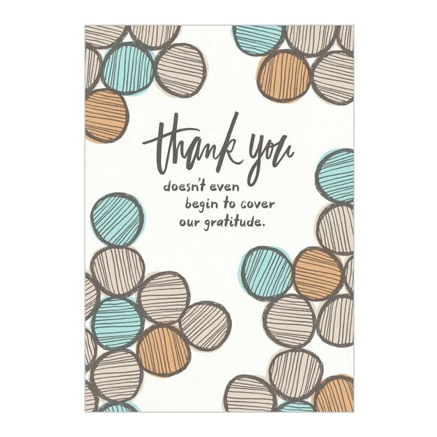 Circles of Gratitude Thank You Card