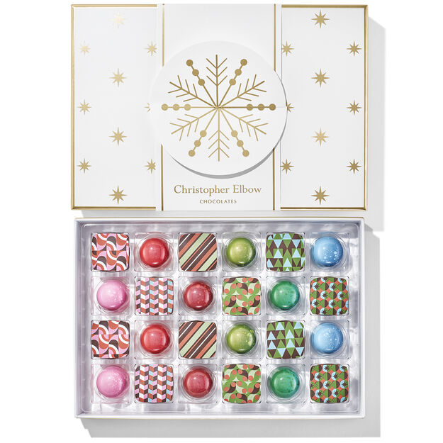 Christopher Elbow 24-Piece Holiday Chocolate Assortment