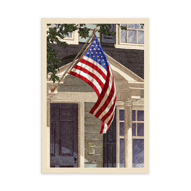 Colonial & Flag Veterans Day Cards