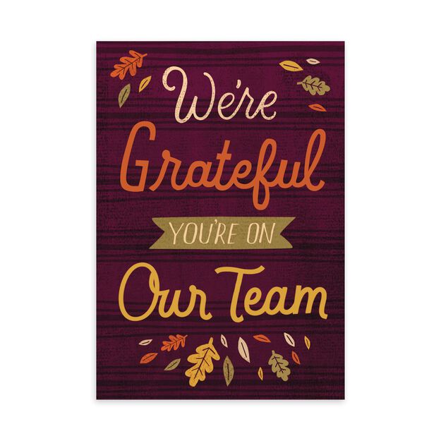 Grateful on Team Thanksgiving Card