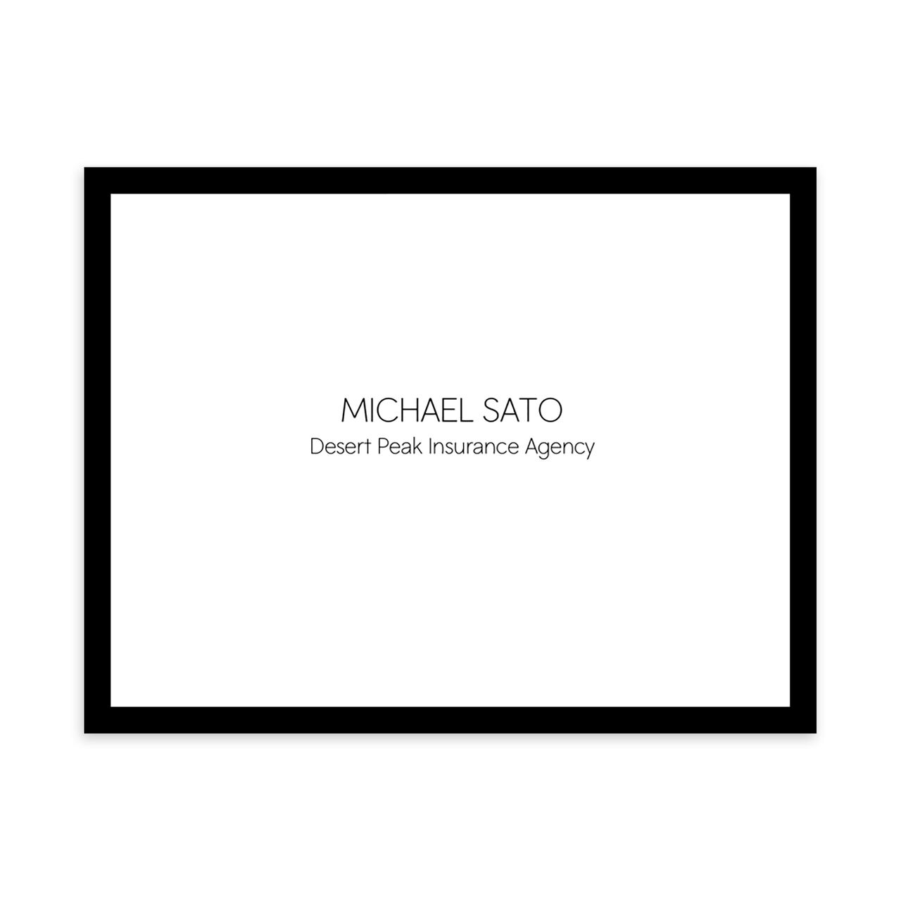 Bold Border Customizable Notecard image number 0