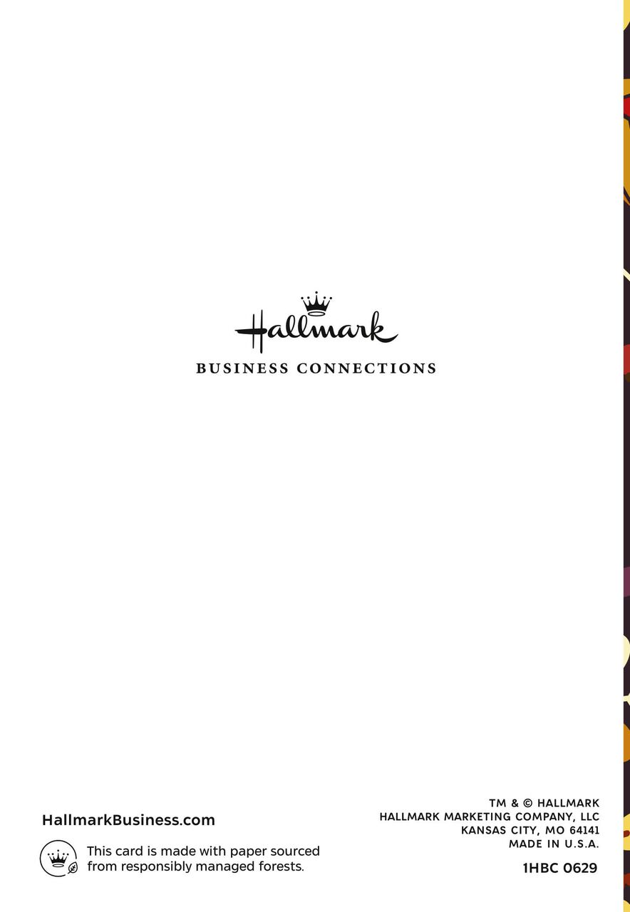 For Everything You Do Employee Appreciation Thanksgiving Card